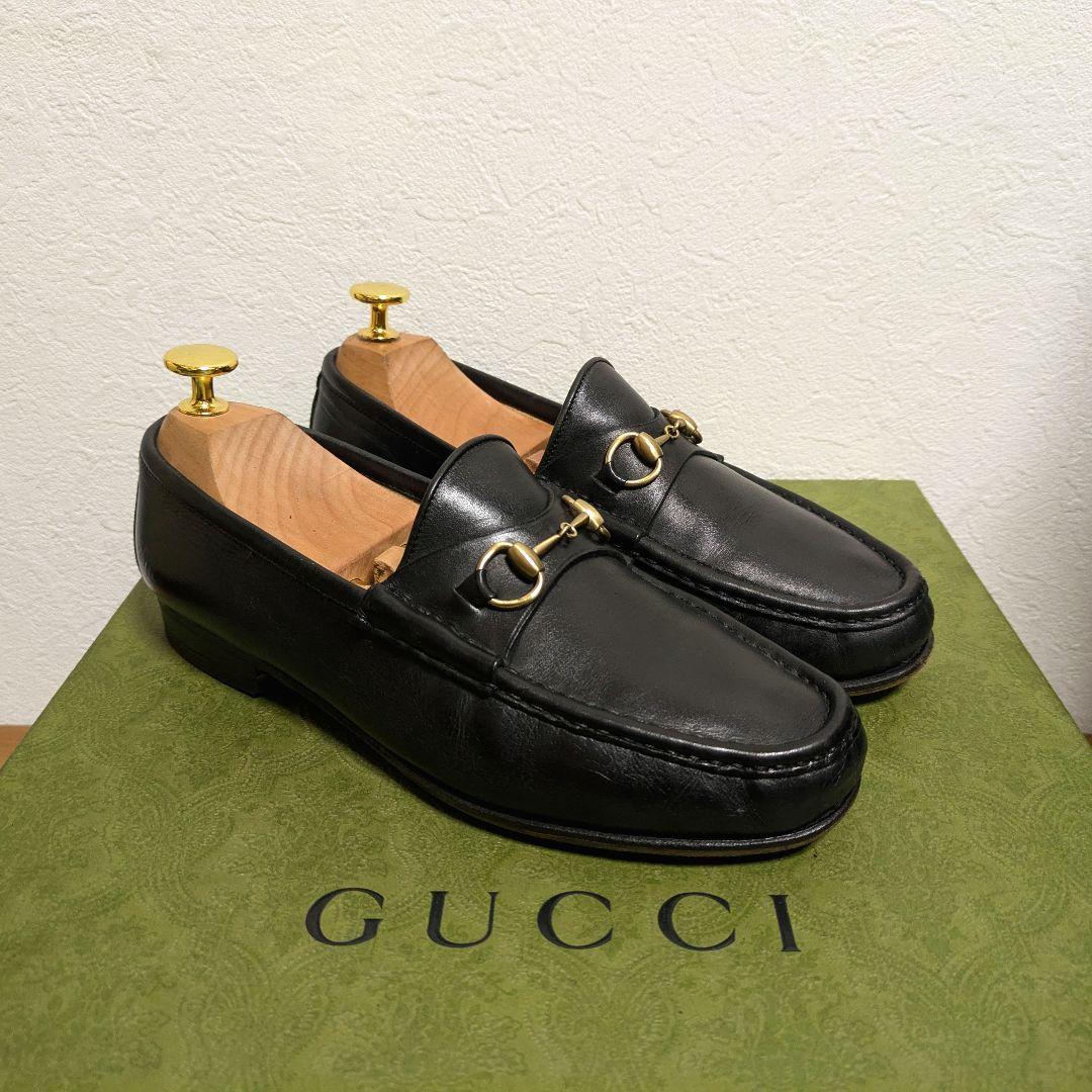 あ*や様 GUCCI　ホースビットローファー　黒　37 1/2