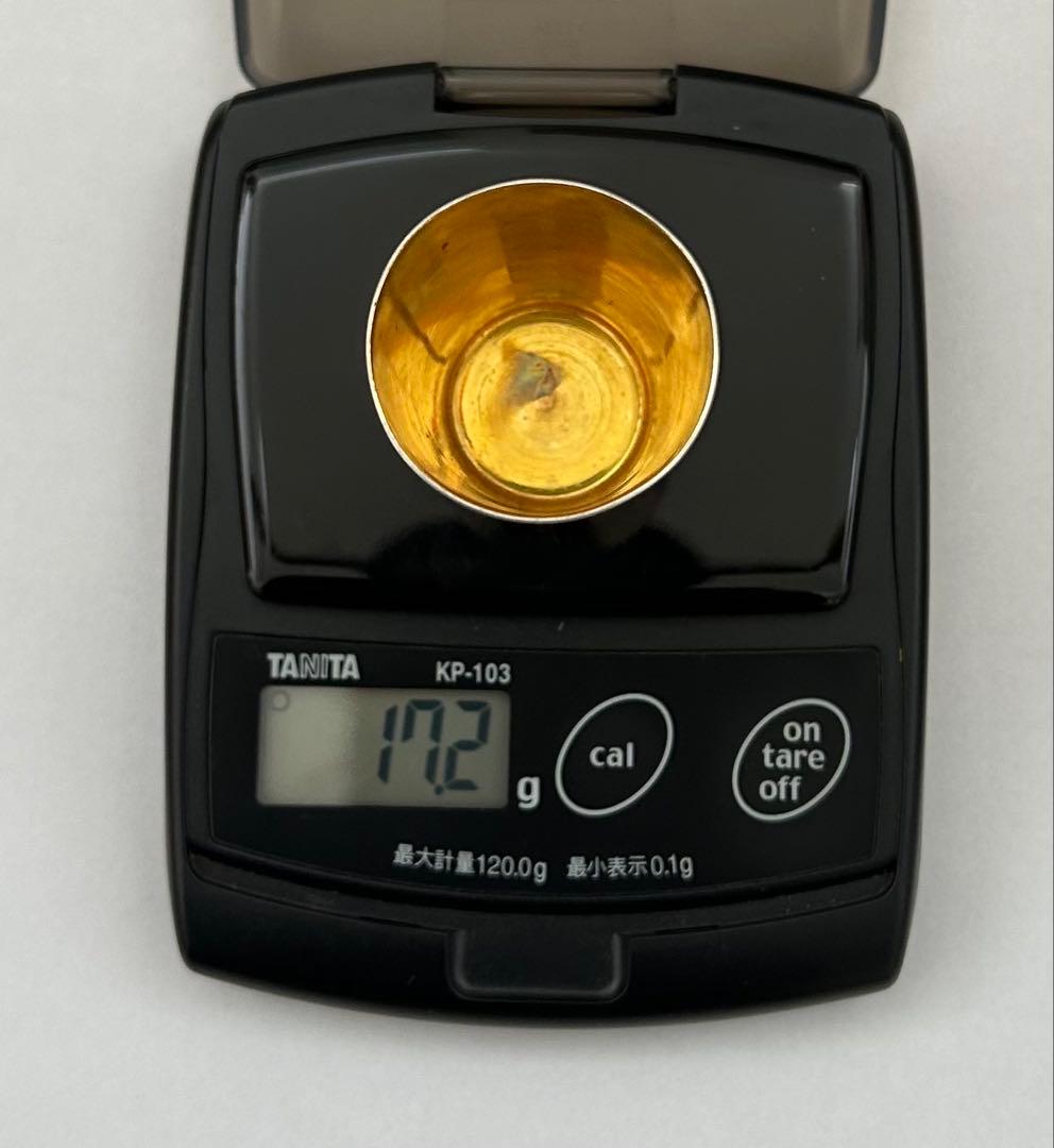 銀製　酒器　ぐい呑み　17.2g