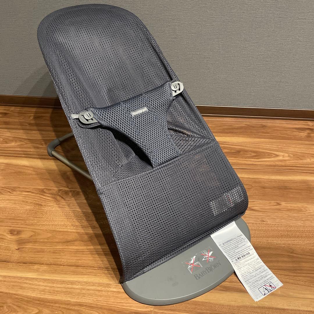 【値下】ベビービョルン　バウンサー　ブリスエアー　メッシュ　アンスラサイト　美品