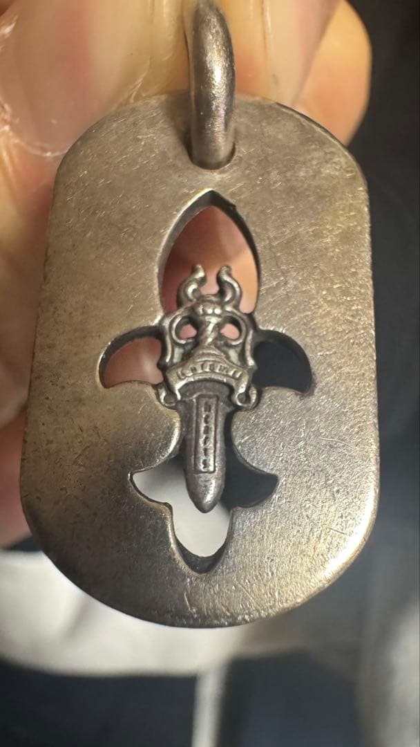 Chrom hearts フレア　ダガー ドックタグ ペンダント トップ