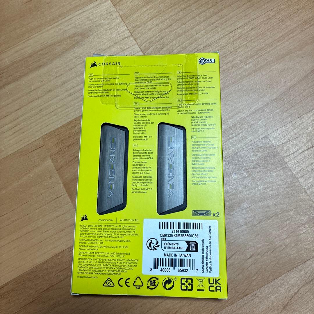 メモリー CORSAIR VENGEANCE DDR5