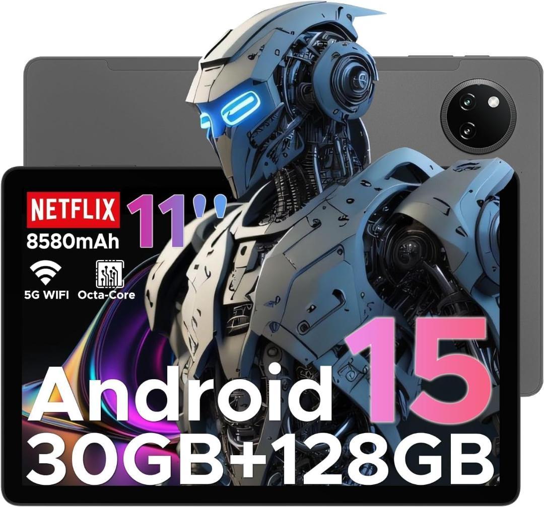 Android 15 タブレット　11インチ　30GB+128GB　8コアCPU