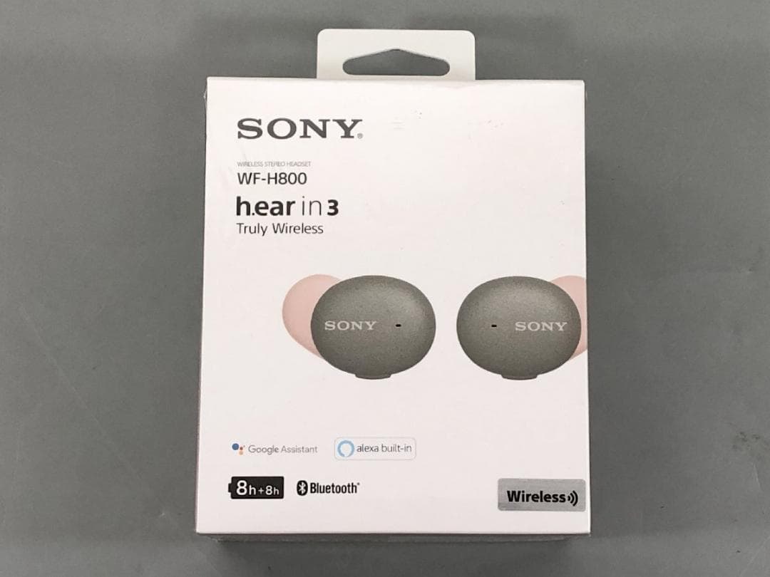 【新品】SONY ワイヤレスイヤフォン WF-H800 アッシュグリーン