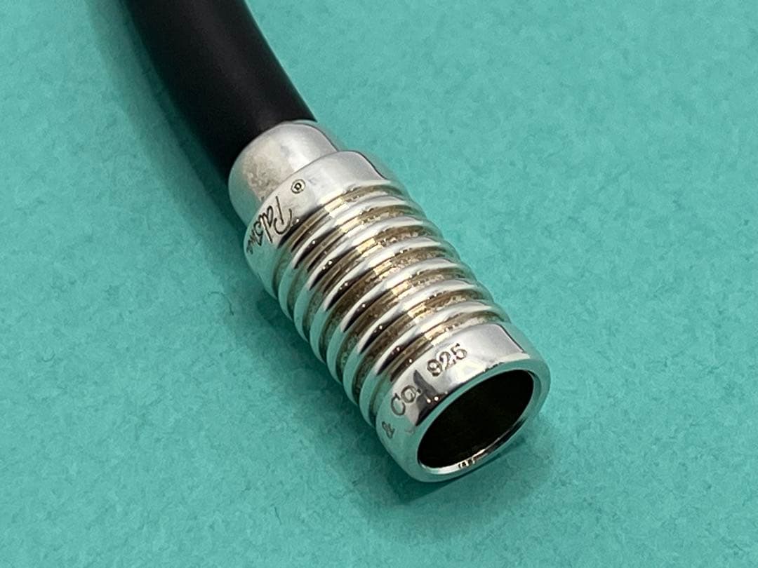 c511 美品　ティファニー　グルーブ　サーファーブレスレット　ラバーマグネット