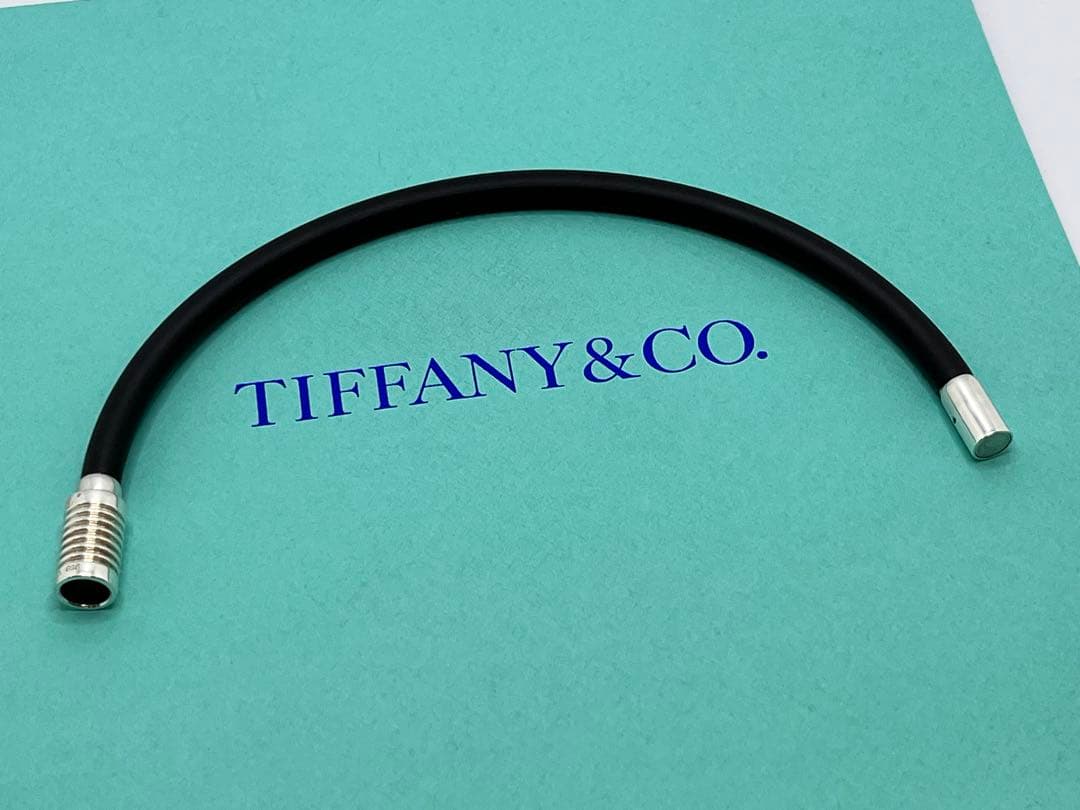 c511 美品　ティファニー　グルーブ　サーファーブレスレット　ラバーマグネット