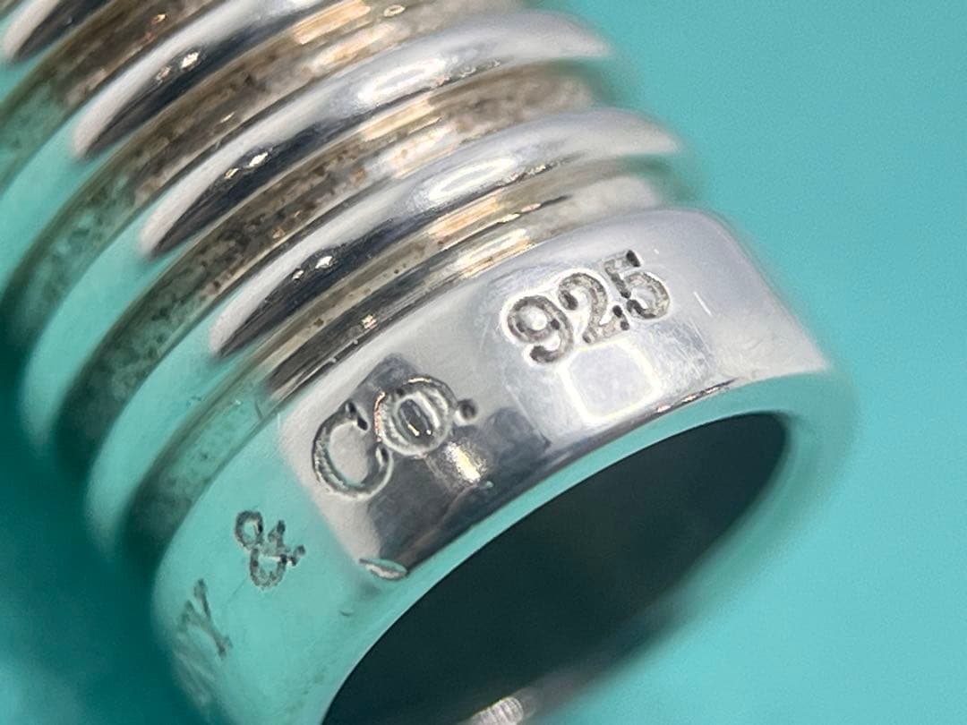 c511 美品　ティファニー　グルーブ　サーファーブレスレット　ラバーマグネット