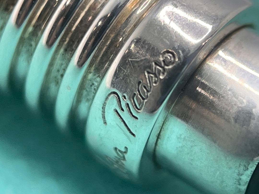 c511 美品　ティファニー　グルーブ　サーファーブレスレット　ラバーマグネット