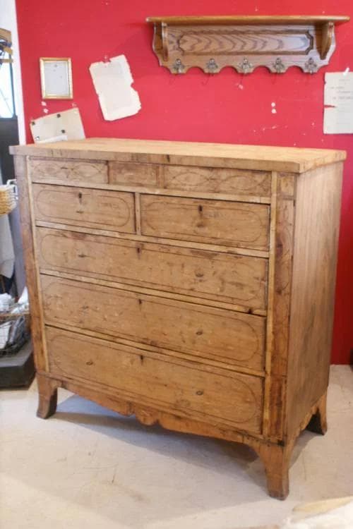 アンティークウッドチェスト