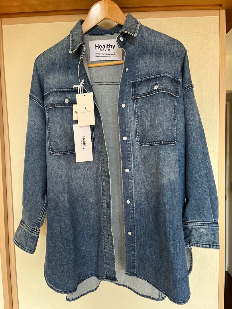 Healthy コバルト デニムシャツ FREE