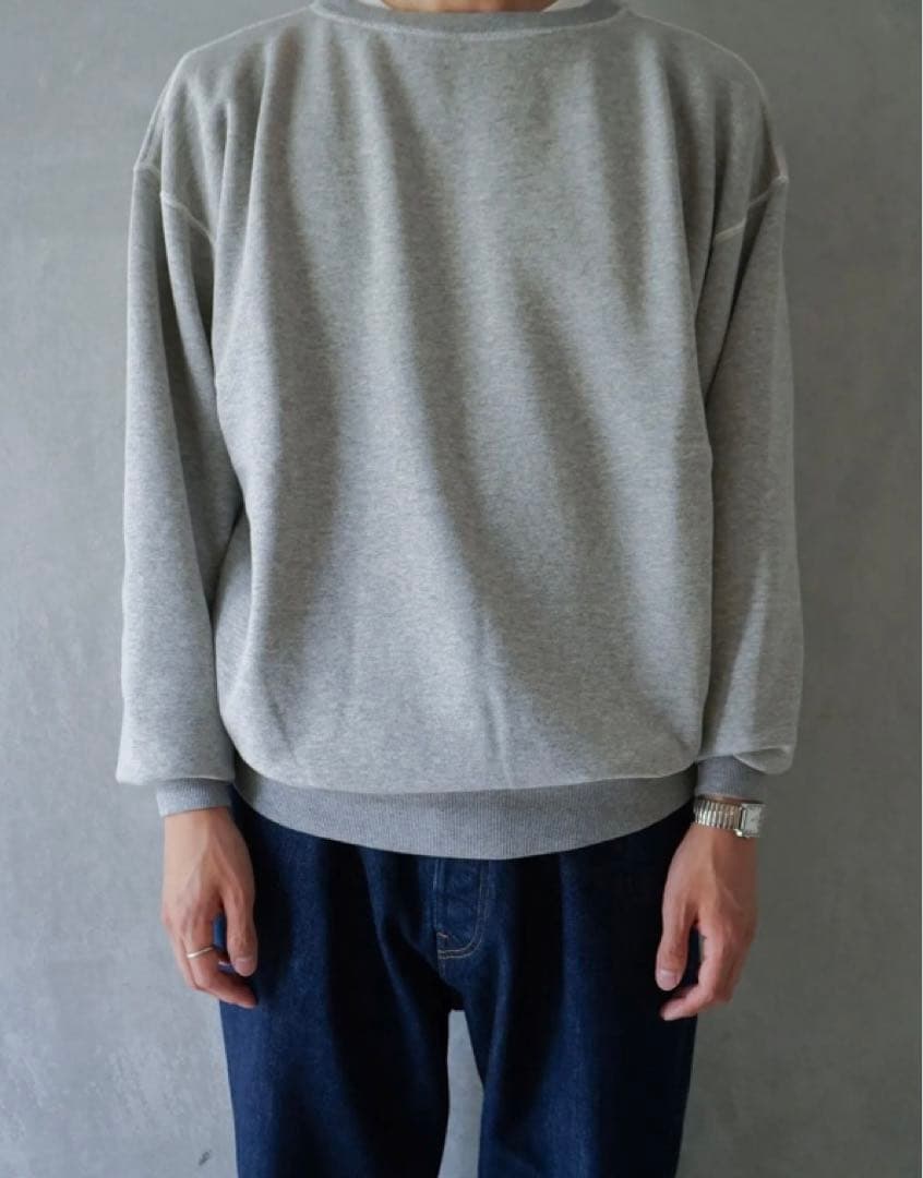 HERILL（ヘリル） Crewneck Sweat GRAY 3 グレー