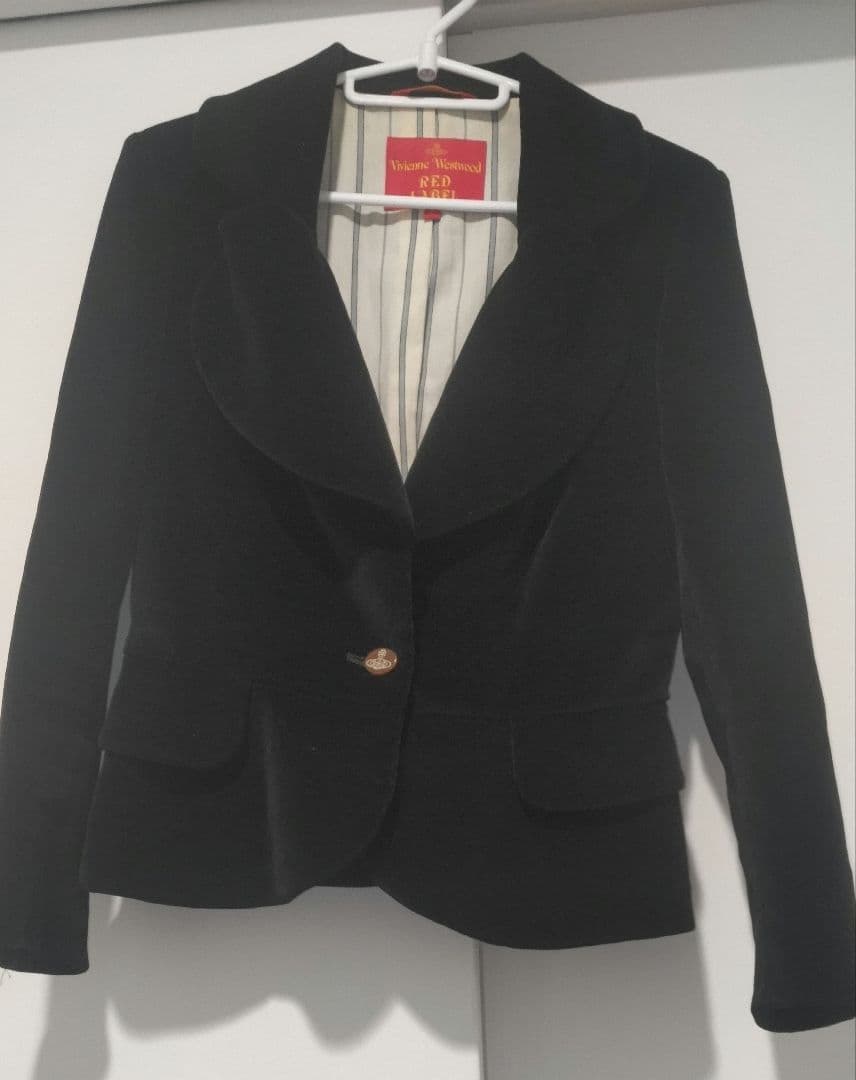 はる　ヴィヴィアンウエストウッド ラブジャケット ブラック　ベロア