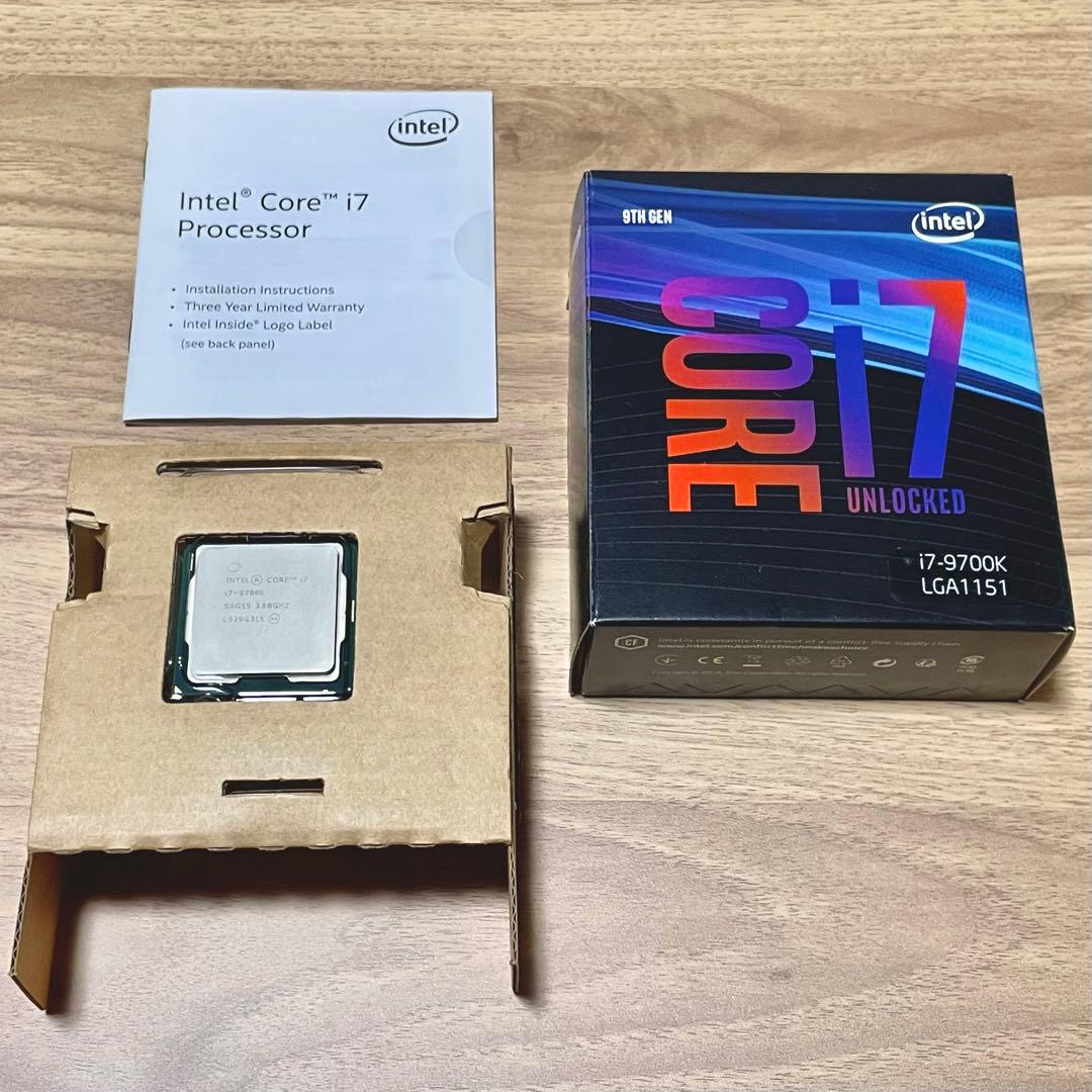 動作確認済 美品 Intel Core i7-9700K CPU LGA1151