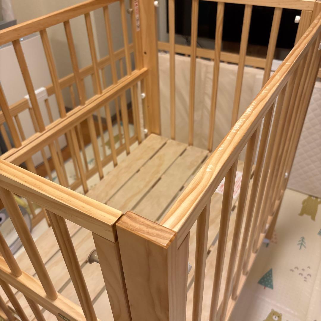 ミニベビーベッド　トール　Wオープン