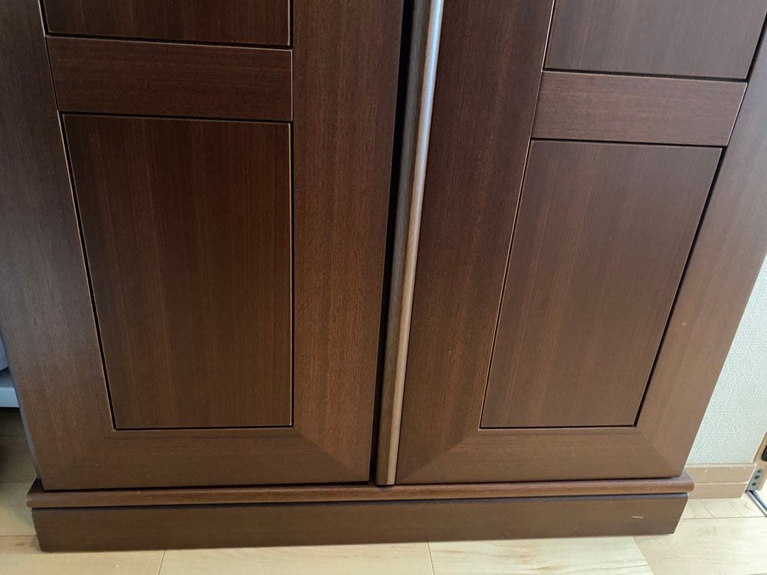 府中婚礼家具　洋服ダンス　クローゼット　桐製両開き　桐製家具　タンス　ブラウン