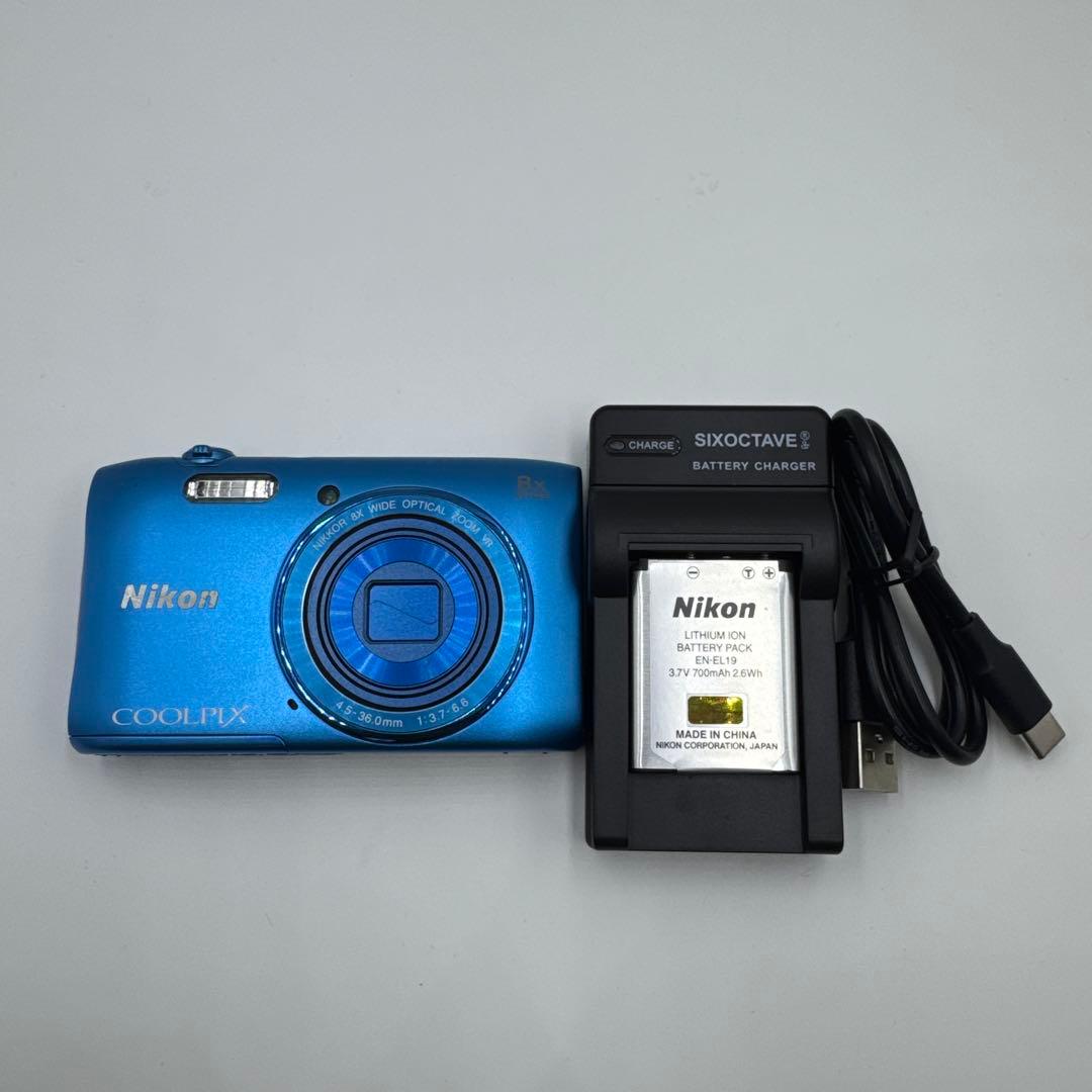 Nikon クールピクス S3600 コンパクトデジタルカメラ 青