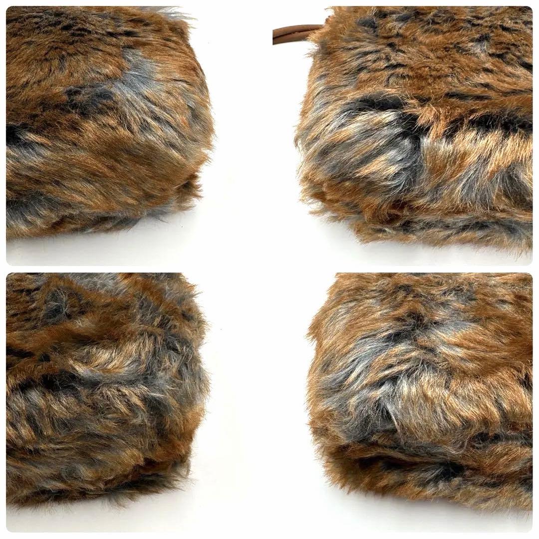 新品タグ付 ドリスヴァンノッテン ファー バッグ 巾着 ポーチ