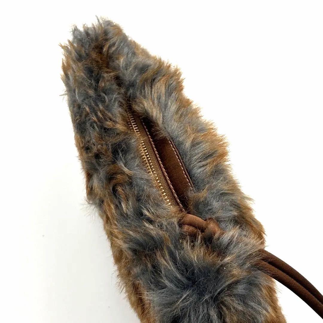 新品タグ付 ドリスヴァンノッテン ファー バッグ 巾着 ポーチ