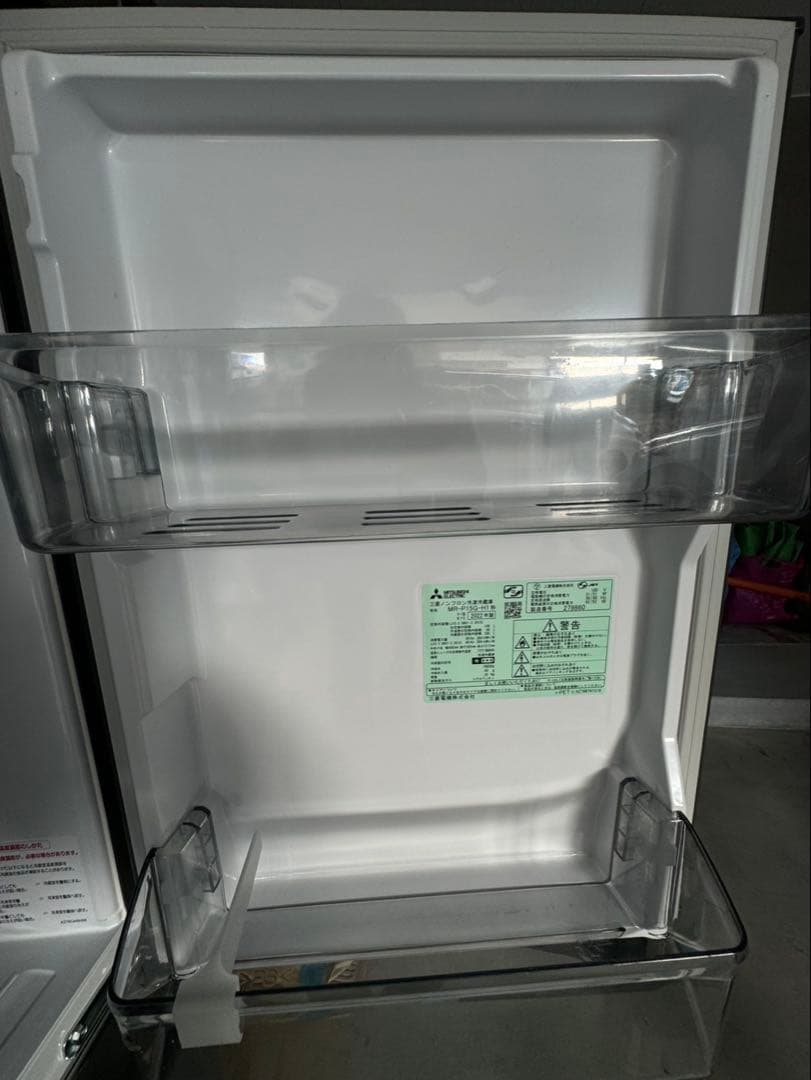 グレー 冷蔵庫 上下二段式
