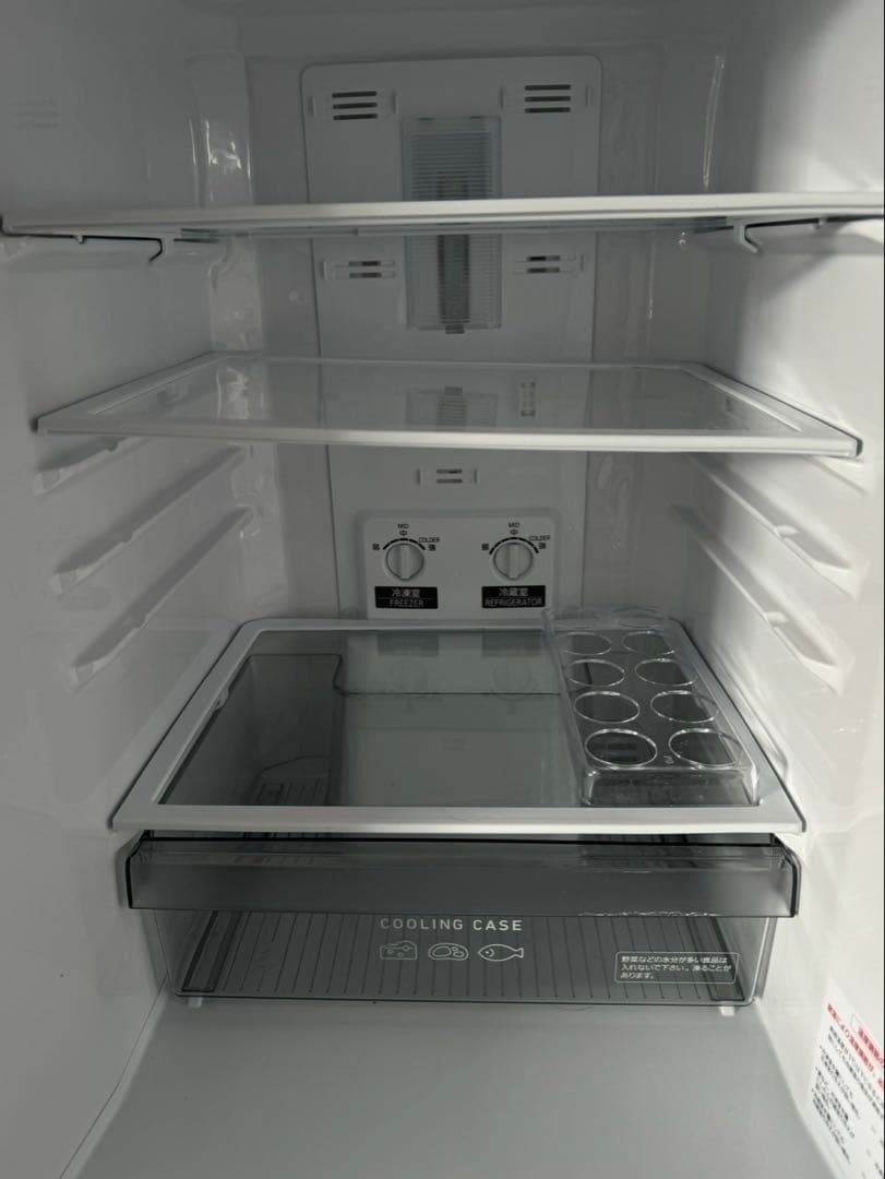 グレー 冷蔵庫 上下二段式
