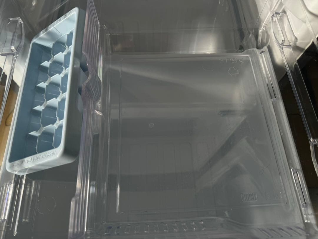 グレー 冷蔵庫 上下二段式