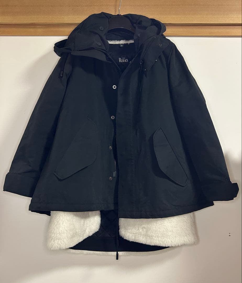 【美品】ザ リラクス THE RERACS黒モッズコート 18AWベストM65