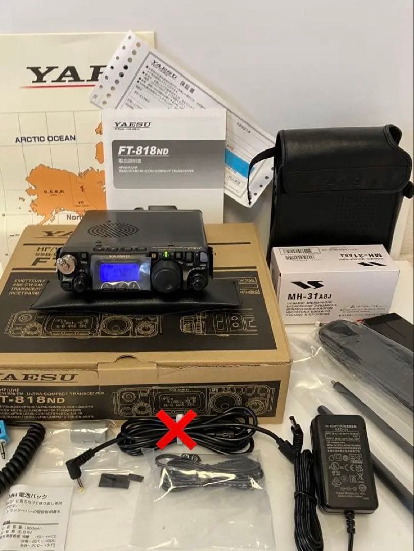 YAESU FT-818ND HF〜430 使用少 美品 スピーカーマイク付
