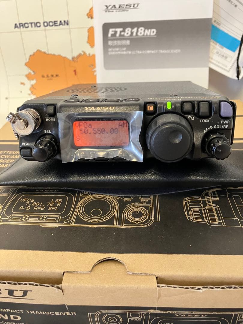 YAESU FT-818ND HF〜430 使用少 美品 スピーカーマイク付
