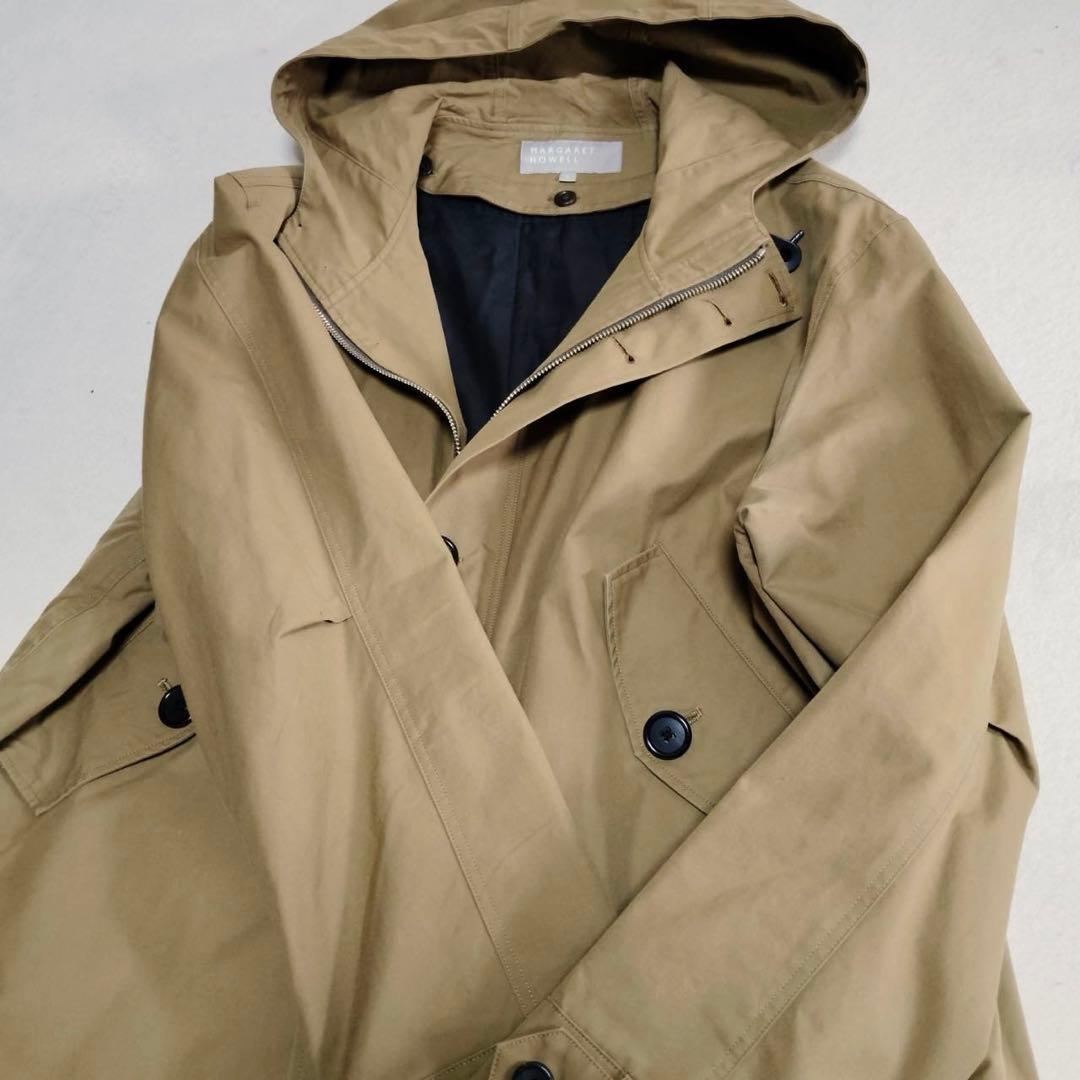 極美品　マーガレットハウエル　モッズコート　フーデットコート　ライナー付き　L