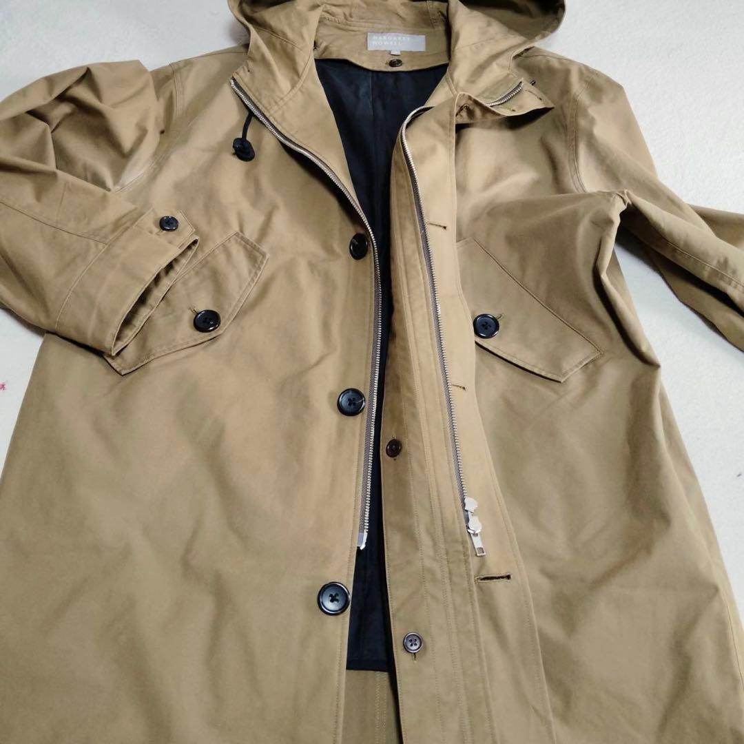 極美品　マーガレットハウエル　モッズコート　フーデットコート　ライナー付き　L