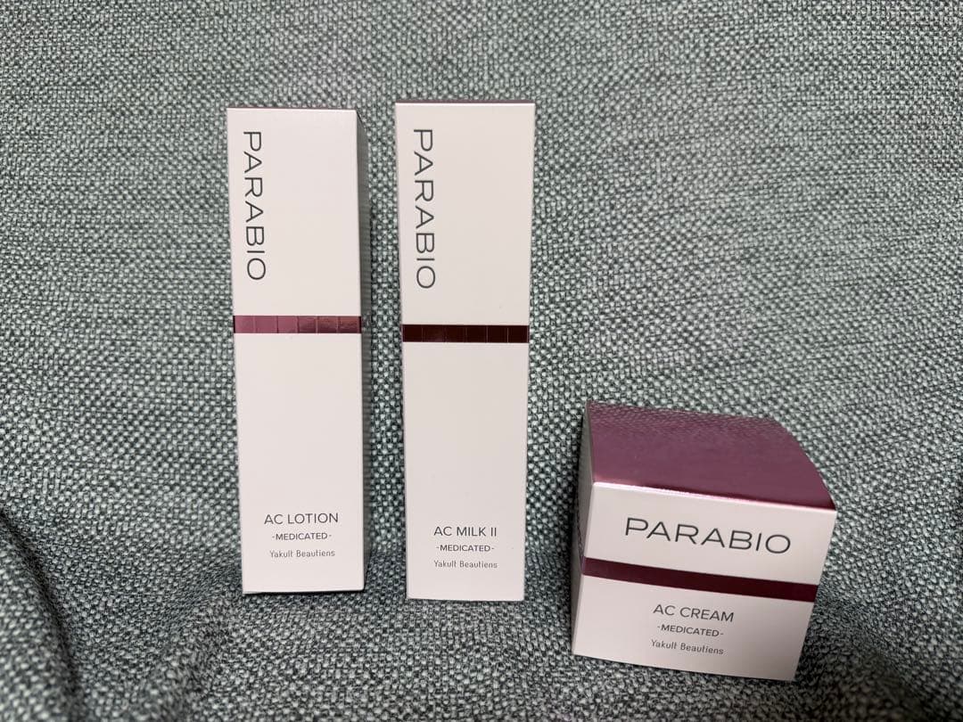 ヤクルト　PARABIO ACローション・ミルク・クリームセット