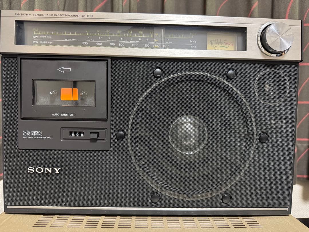 ポータブルプレーヤー SONY RADIO CASETTE-CORDER CF-1990