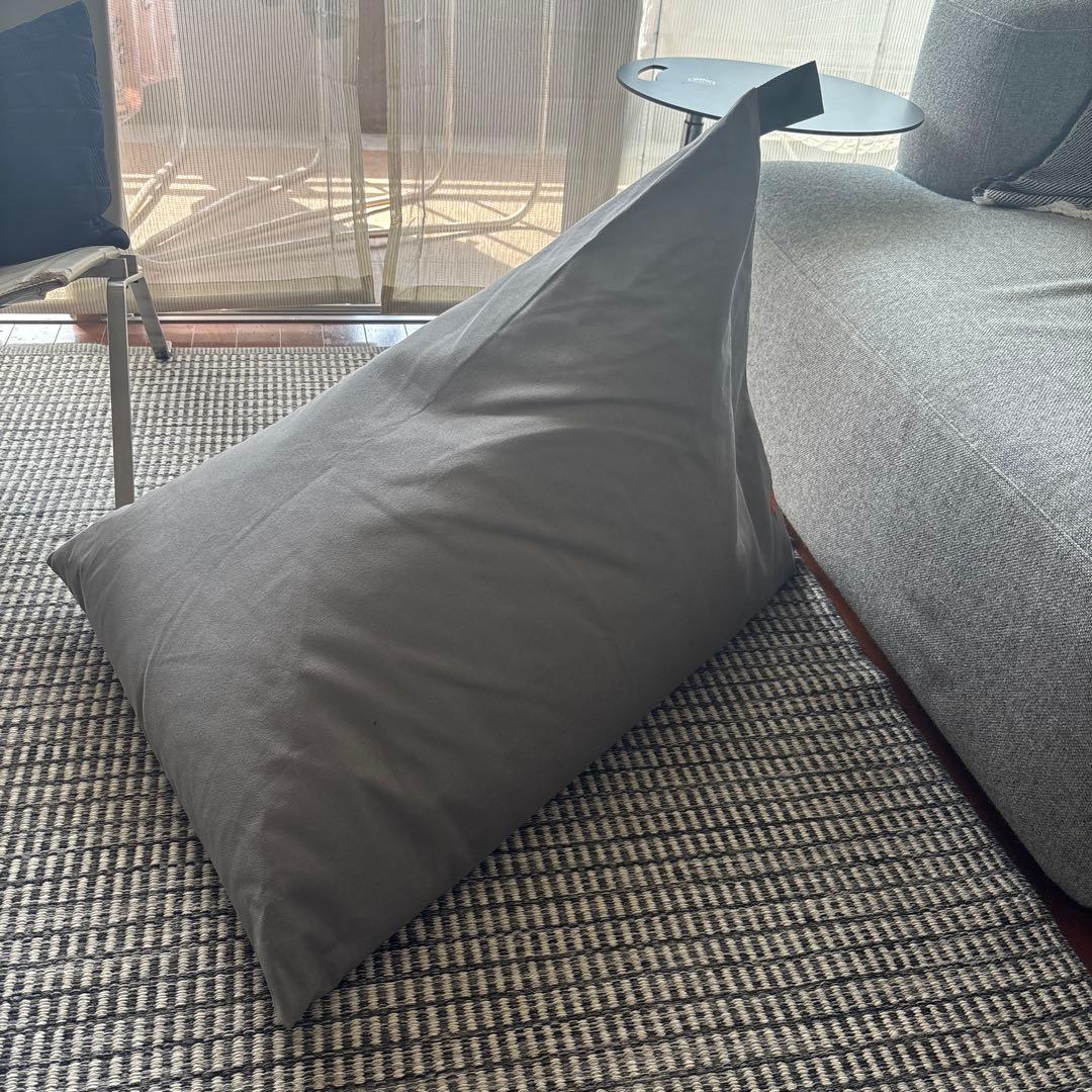 tetra 8号帆布 ビーズクッション レギュラーサイズ　グレー