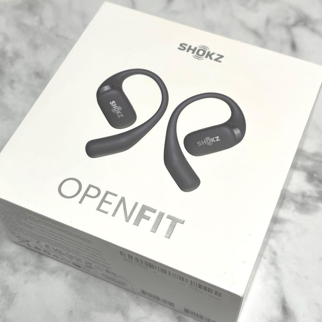 Shokz OpenFit ワイヤレスイヤホン オープンイヤー マイク付き