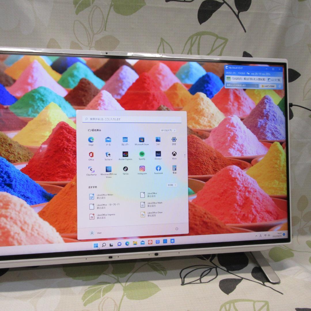 Win11公式対応！超高年式11世代CPU/メ16G/SSD/カメラ/HDMI