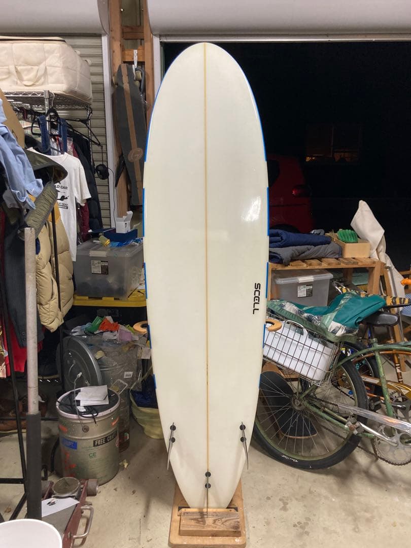 SCELL ファンボード 6'8\" PU 青白 ミッドレングス　初心者