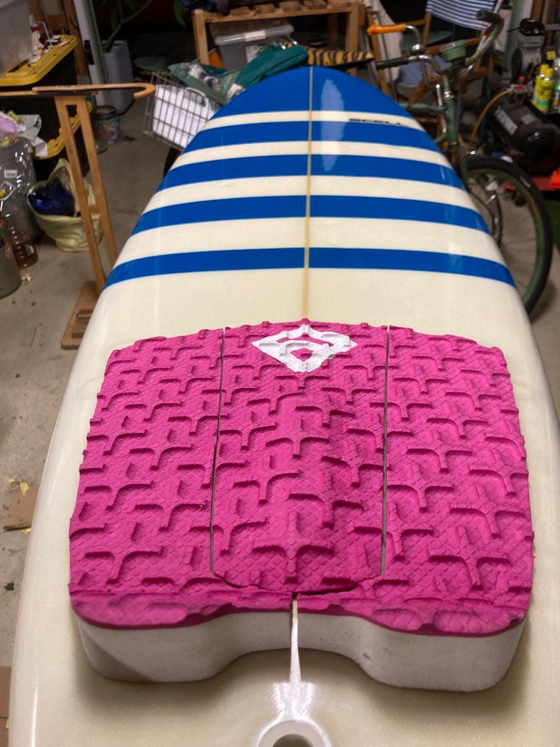 SCELL ファンボード 6'8\" PU 青白 ミッドレングス　初心者