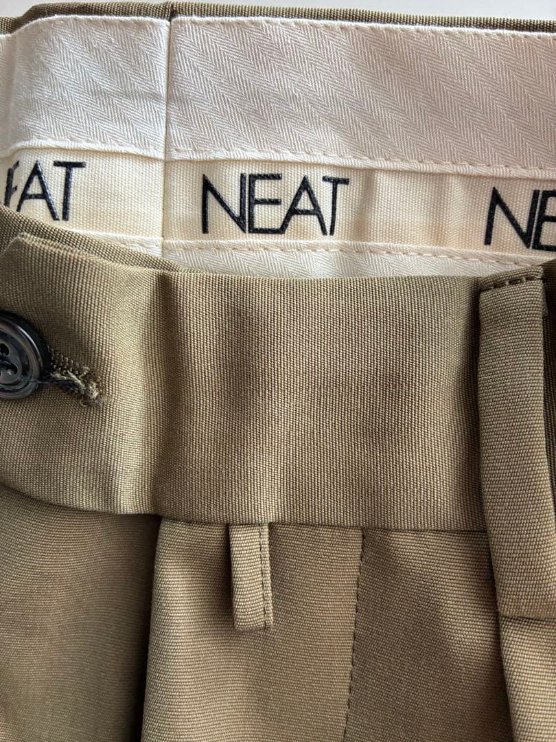 【NEAT】　ウールスラックス マスタード　44