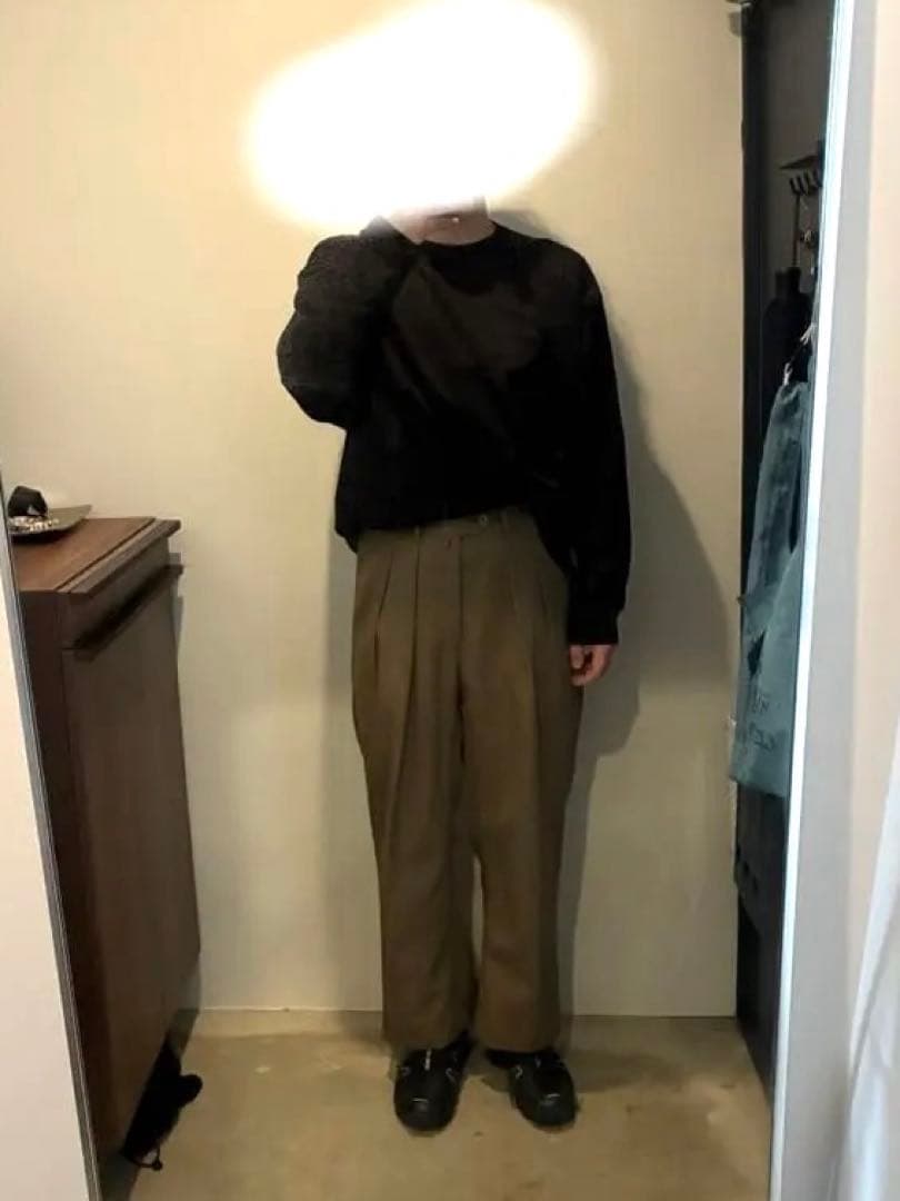 【NEAT】　ウールスラックス マスタード　44