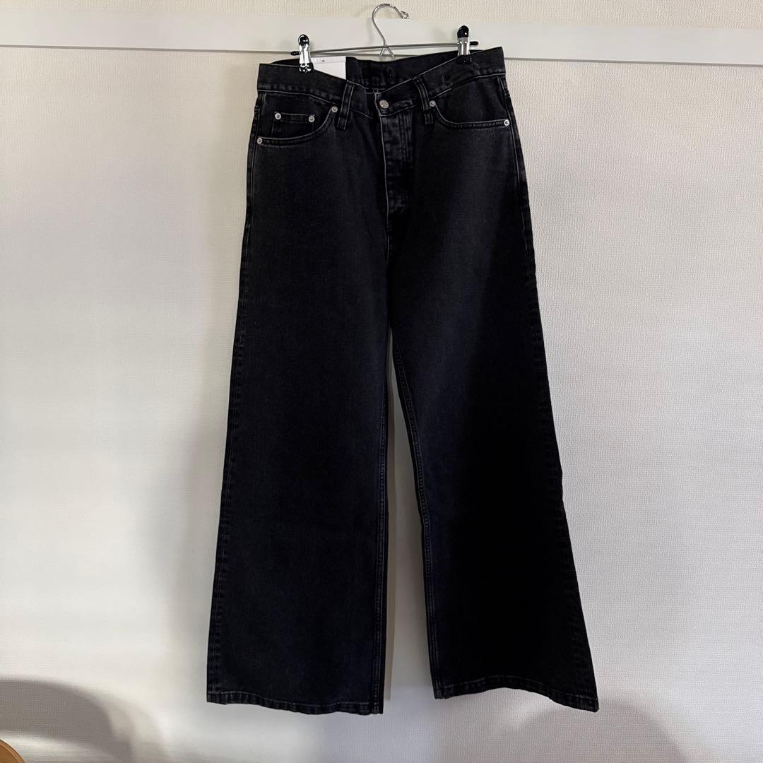 新品未使用！HOPE SKID JEANSブラック ワイドデニム　30/32