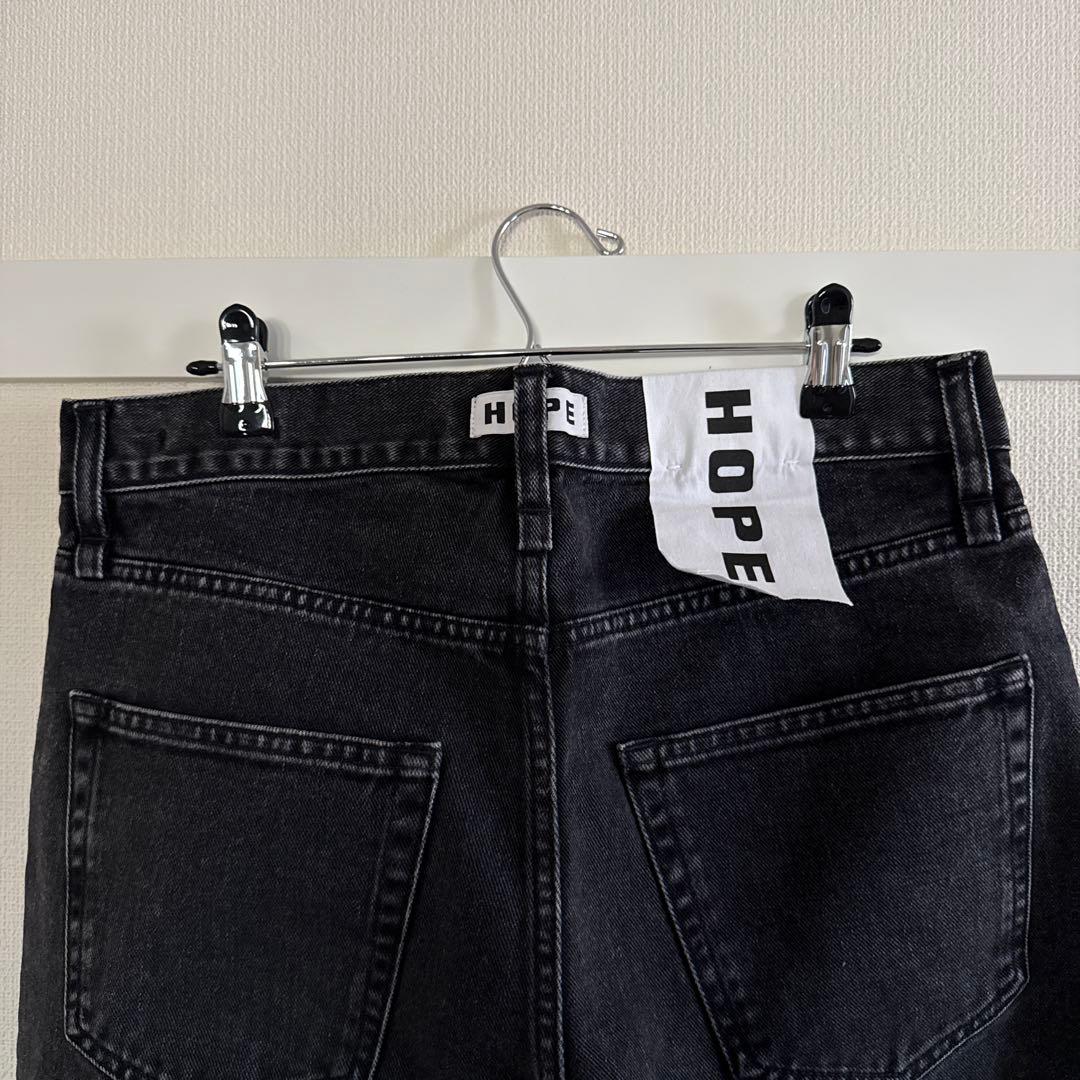 新品未使用！HOPE SKID JEANSブラック ワイドデニム　30/32