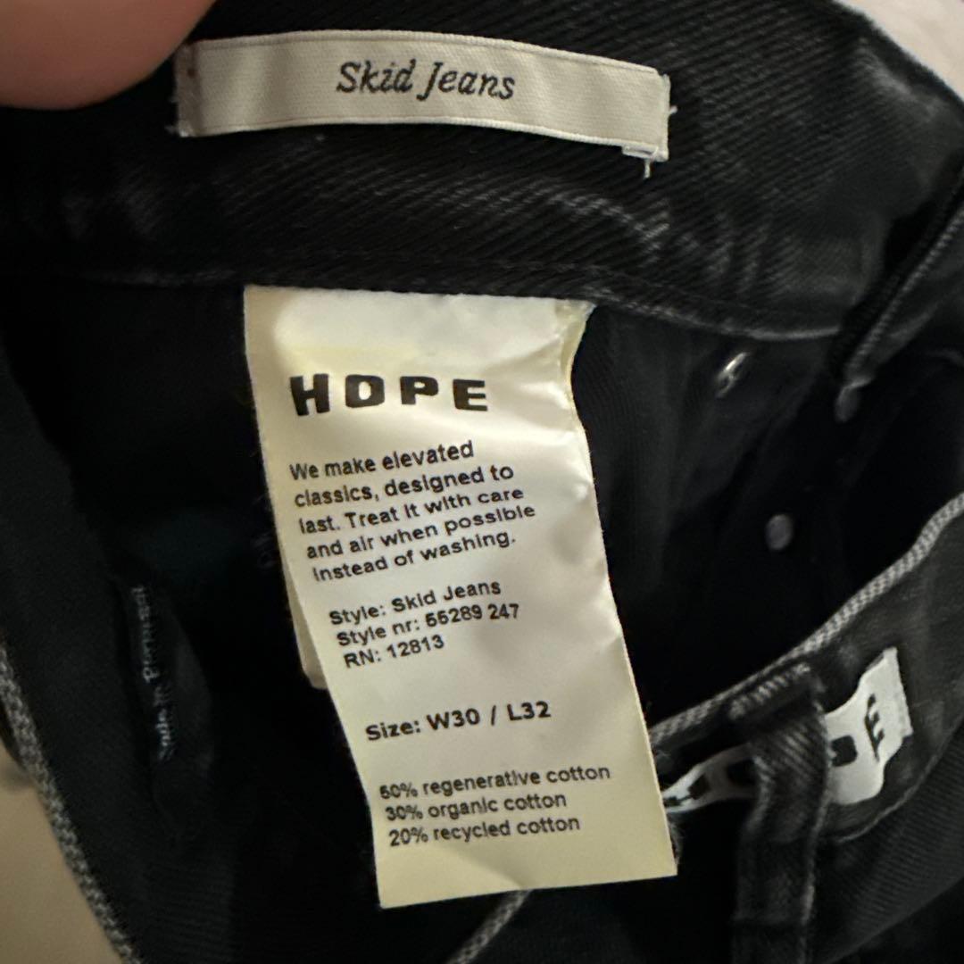新品未使用！HOPE SKID JEANSブラック ワイドデニム　30/32