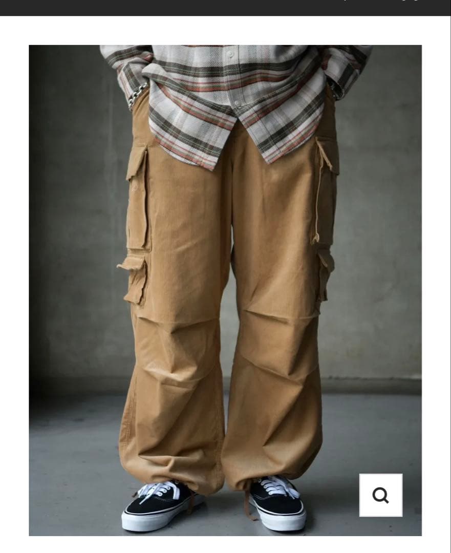 s*9様 モドメント コーデュロイパンツ ベージュ サイズL