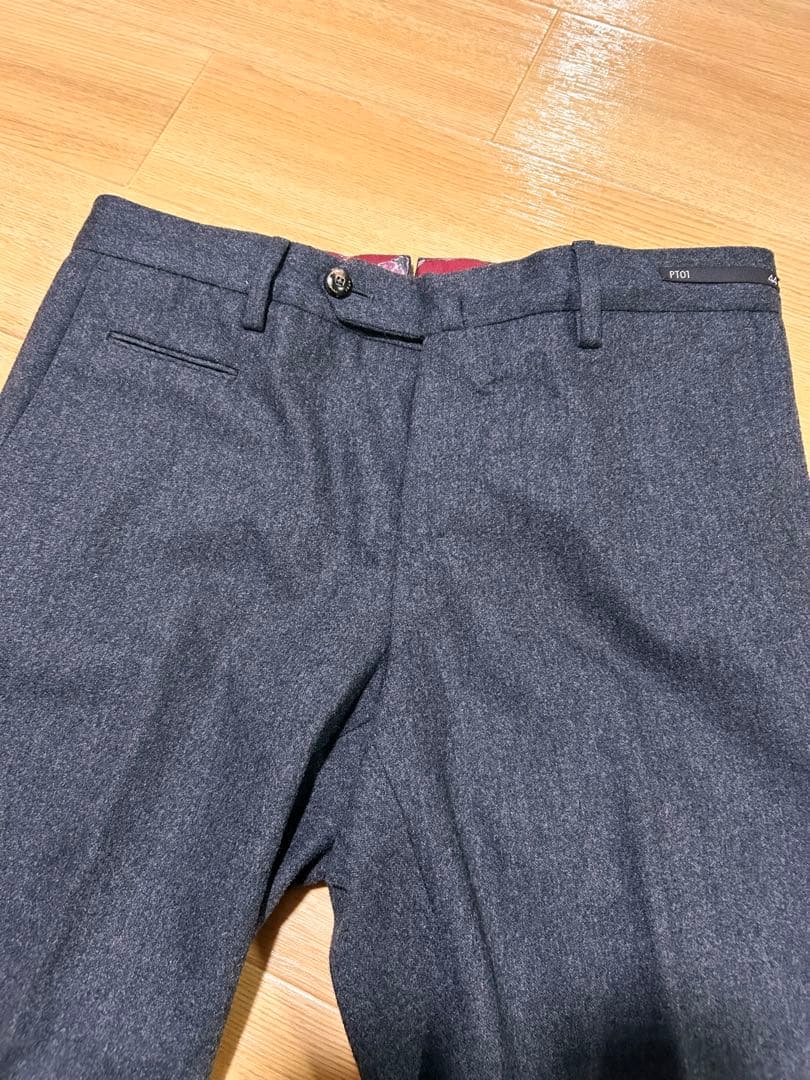 未使用　PT01 スーパースリムフィット　ストレッチ　トラウザーズ　フランネル
