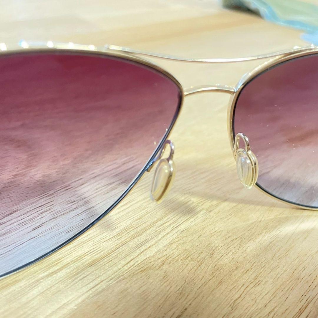 【美品】OLIVER PEOPLES サングラス シルバー グラデーション
