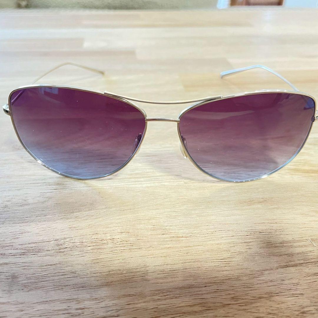 【美品】OLIVER PEOPLES サングラス シルバー グラデーション