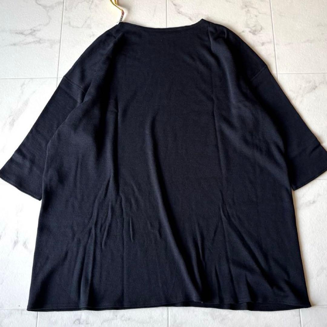 美品*ヨーガンレール ウール アンゴラ ニット チュニック M ブラック