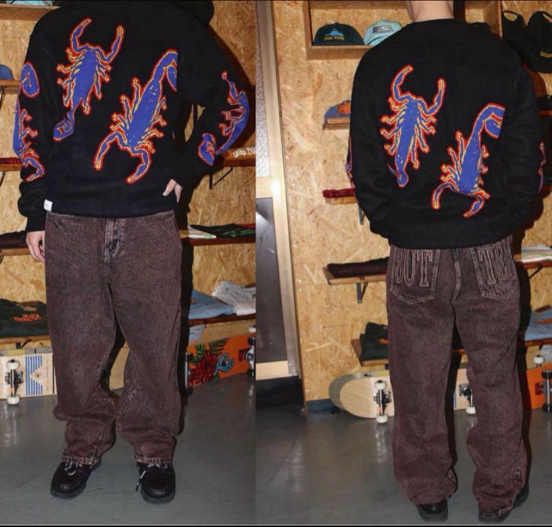 Butter goods baggy denim 32ブラック バギー デニム