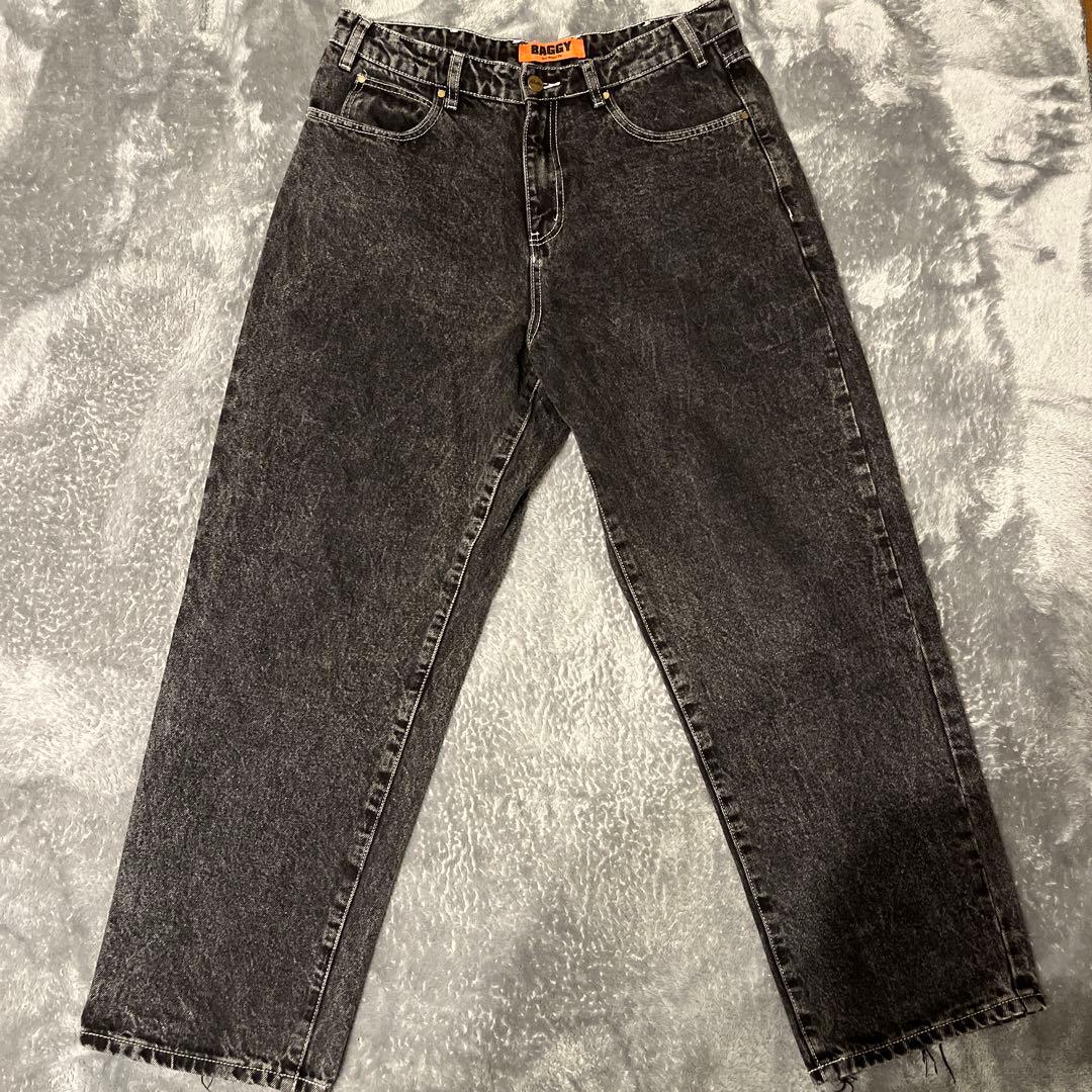 Butter goods baggy denim 32ブラック バギー デニム