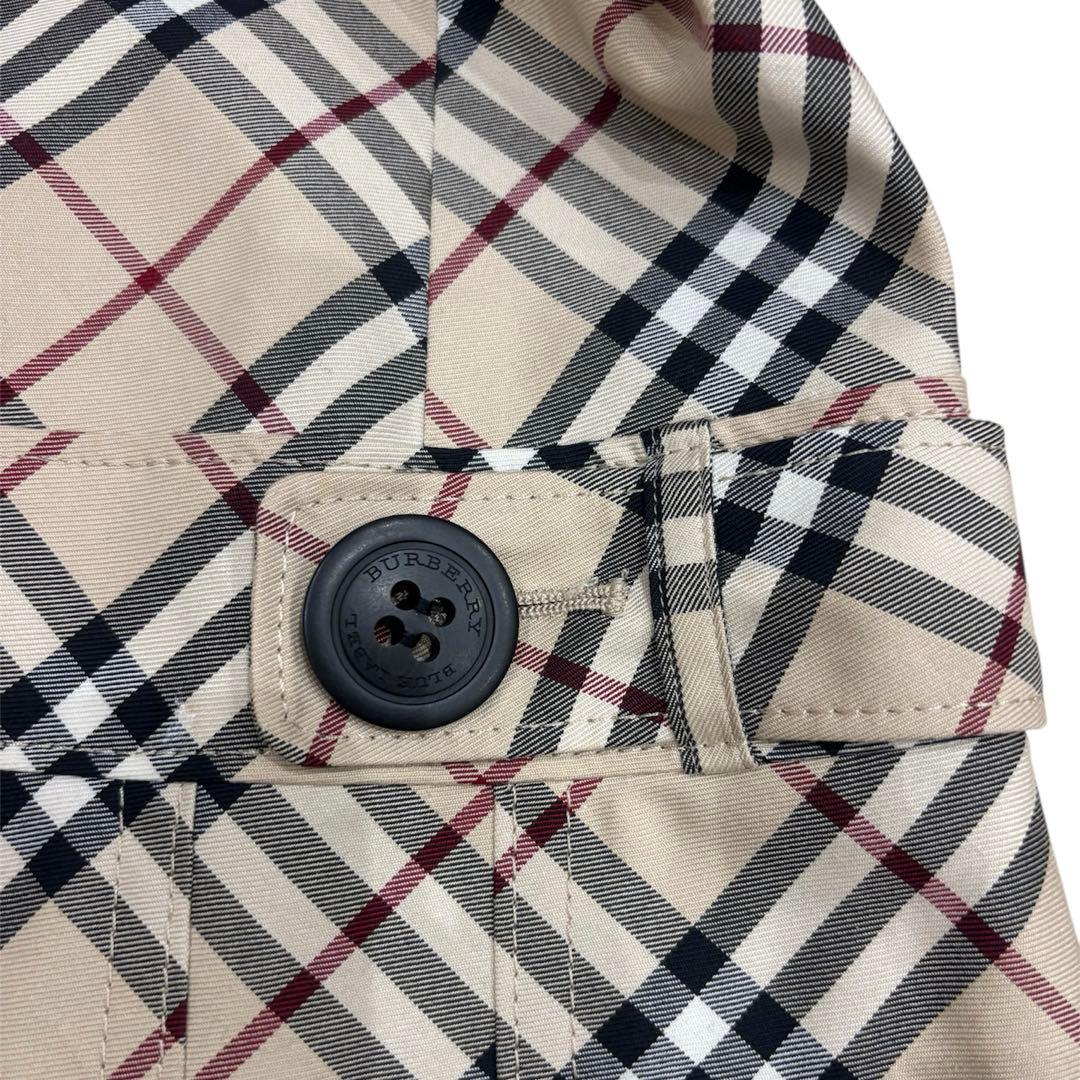 バーバリーブルーレーベル ノバチェック プリーツ ジャンパースカート 38