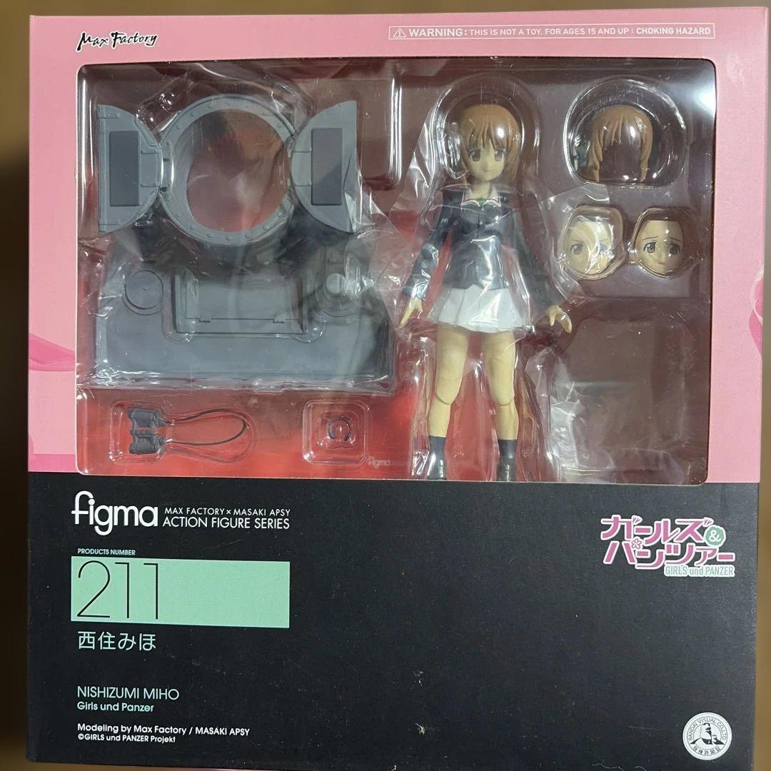 【中古・日焼け】figma ガルパン　西住みほ＆武部沙織＆五十鈴華＆冷泉麻子